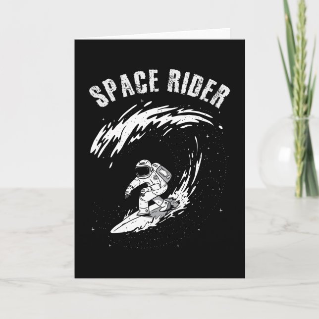 Tarjeta Surfing Astronauta Space Rider (Anverso)
