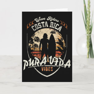 Tarjeta Surfing Pura Vida, Costa Rica, Surfing Pura Vida _