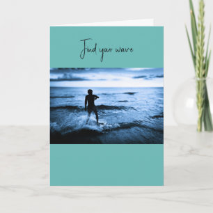 Tarjeta Surfista de Pensacola Beach – Fotografía Original