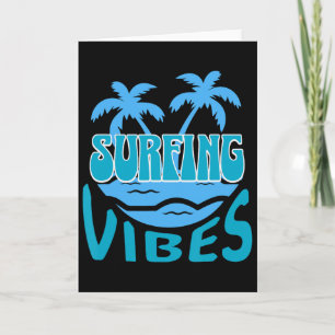 Tarjeta Surfista, Olas, Tabla de Surf Hombres Chicos Surfi