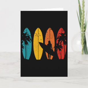 Tarjeta Surfista Tabla de Surf Vintage Surf Surf Surf 