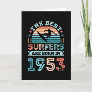 Tarjeta Surfistas nacidos en 1953 70th Birthday surfing Gi