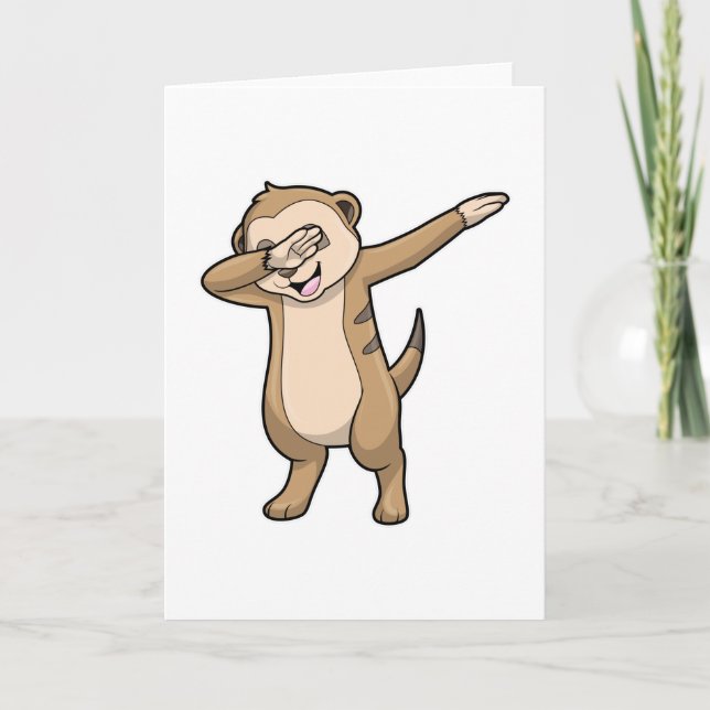 Tarjeta Suricata como Dab de baile Hip Hop (Anverso)