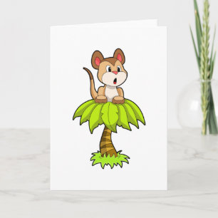 Tarjeta Suricata con árbol