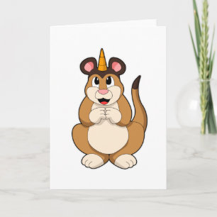 Tarjeta Suricata con Cuerno