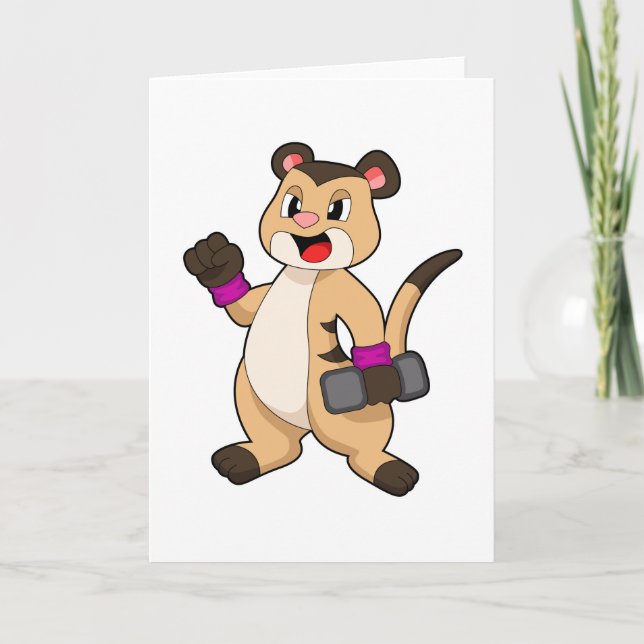 Tarjeta Suricata con Pesas (Anverso)