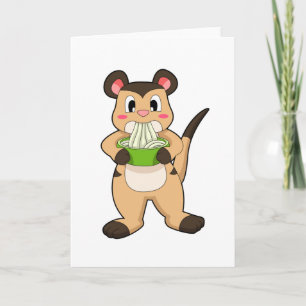 Tarjeta Suricata con Ramen