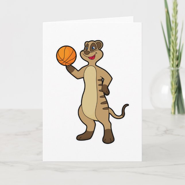 Tarjeta Suricata en deportes de baloncesto (Anverso)