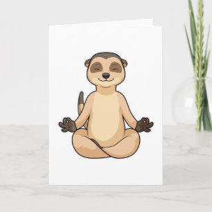 Tarjeta Suricata en Meditación de Yoga