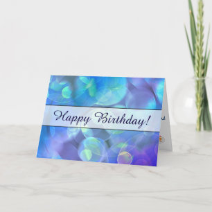 Tarjeta Surreal Fractal Abstract Design Cumpleaños