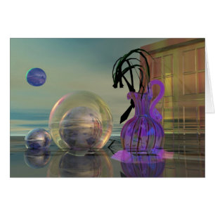 Tarjeta surrealista 3d