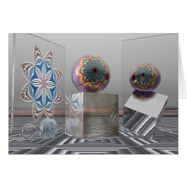 Tarjeta surrealista de la fantasía (Anverso (Horizontal))