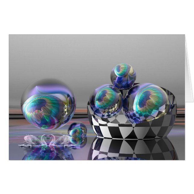 Tarjeta surrealista "El sueño" (Anverso (Horizontal))