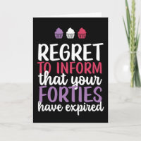 Sus cuarenta años han caducado el cumpleaños númer