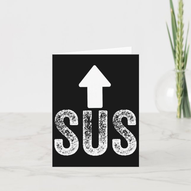 Tarjeta Sus Game Idk Bro Bruh Meme Video Divertido Jugador (Anverso)