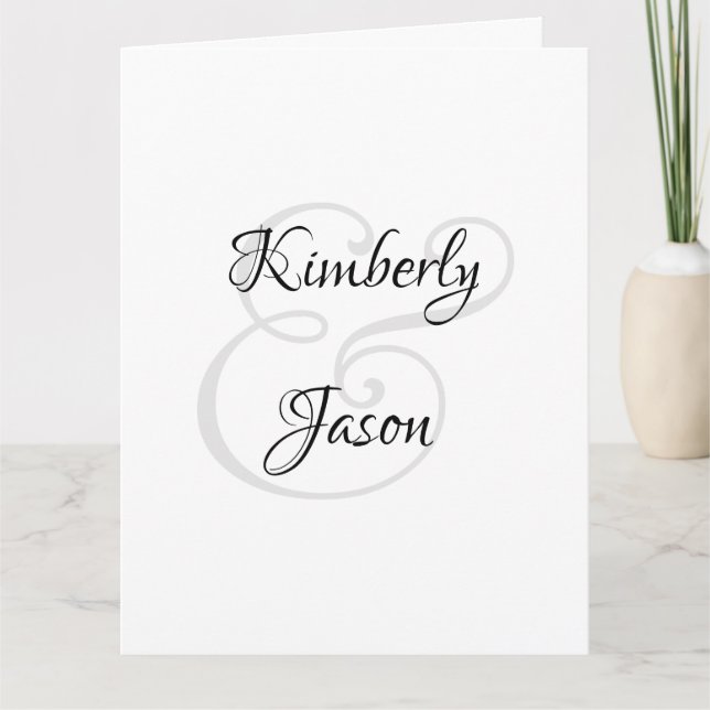 Tarjeta Sus nombres y sus guiones, negros y grises (Anverso)