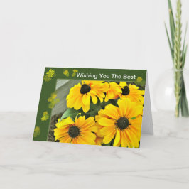 Tarjeta Susan Blooms Ojos Amarillos Negros