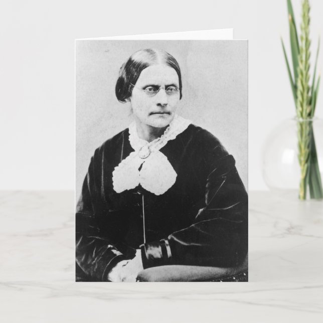 Tarjeta Susan Brownell Anthony c.1871 (Anverso)