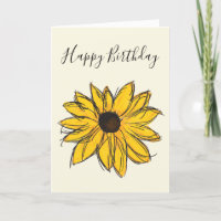 Susan de ojos negros Flower Yellow y Brown Birday