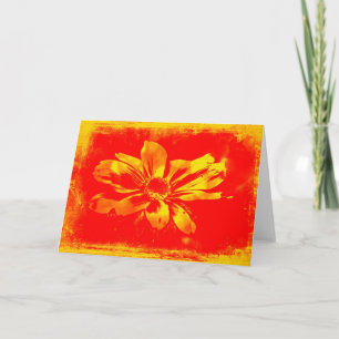 Tarjeta Susan Wildflower con ojos negros - Arte digital
