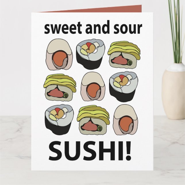 Tarjeta Sushi Agrio y Dulce Sushi (Anverso)