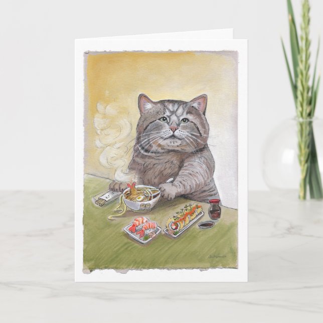 Tarjeta Sushi Cat Tempura Udon (Anverso)