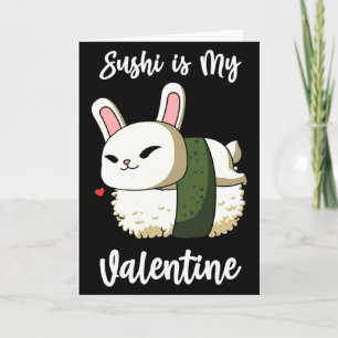 Tarjeta Sushi Es Mi Conejo De San Valentín Camiseta Día De