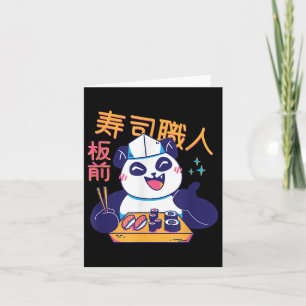 Tarjeta Sushi Japonés Kawaii Cita Buen Chef De Alimentos H