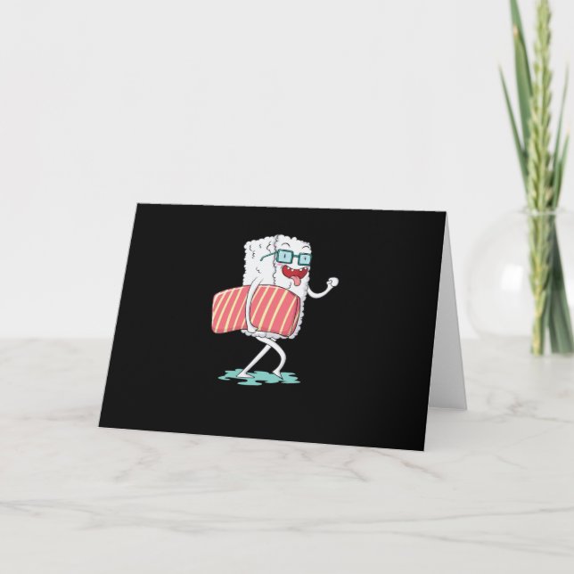 Tarjeta Sushi Reis mit Nigiri Lachs (Anverso)