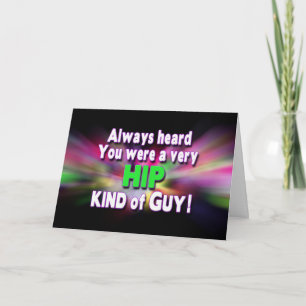 Tarjeta Sustitución de cadera - Ponte bien (para los hombr