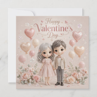 Tarjeta Susurros de Corazón en Rosa Pastel