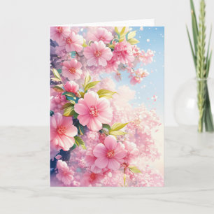 Tarjeta Susurros de Flor de Cerezo de Primavera
