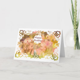 Tarjeta Susurros de Magia: Dos Hadas Amigas en un Jardín