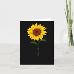 Tarjeta Sutil girasol camiseta antiTrump