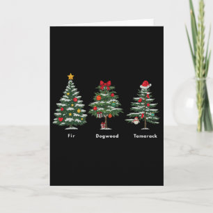 Tarjeta Sutil Mensaje Oculto Anti Trump Árbol de Navidad 