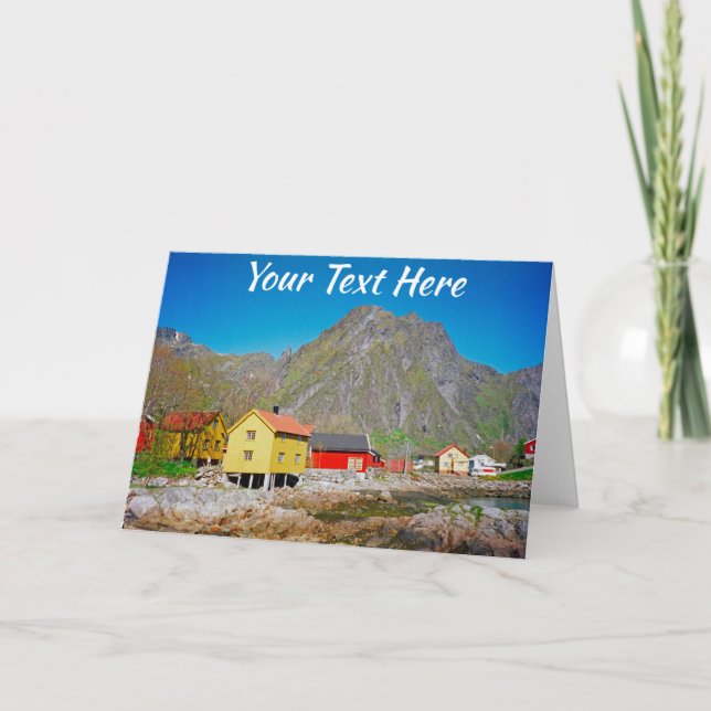 Tarjeta Svolvaer personalizable, Noruega (Anverso)