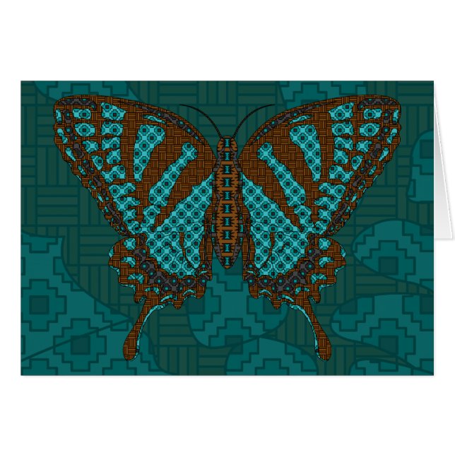 Tarjeta Swallowtail nativa (Anverso (Horizontal))