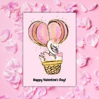 Swan de globos aerostáticos Feliz Día de San Valen