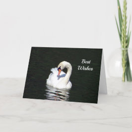 Tarjeta Swan Felicitaciones Boda Card