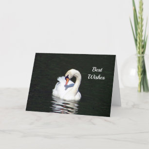 Tarjeta Swan Felicitaciones Boda Card
