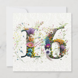 Tarjeta Sweet 16 Happy Birthday Wildflowers Text
