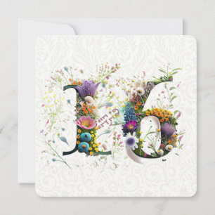 Tarjeta Sweet 16 Happy Birthday Wildflowers Text