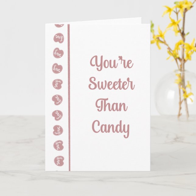 Tarjeta Sweet as Candy (flor amarilla)