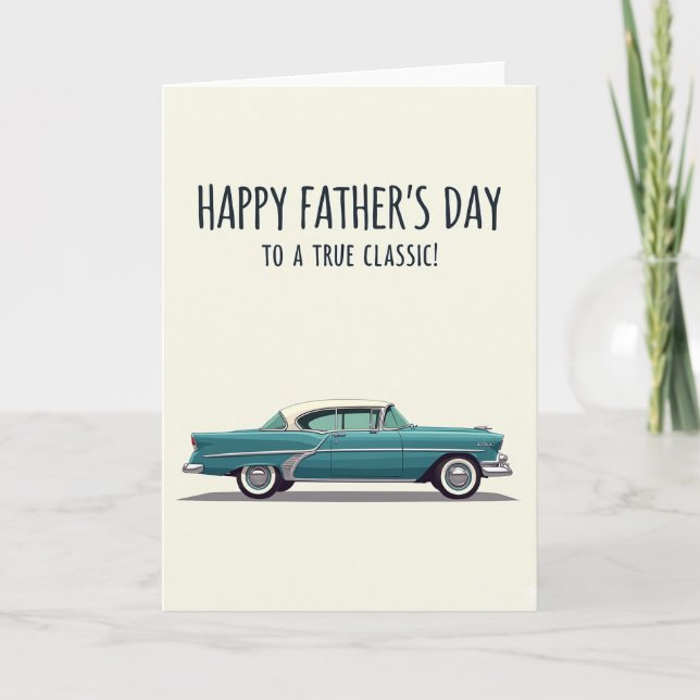 Tarjeta Sweet Auto Fathers Day Card (Anverso)