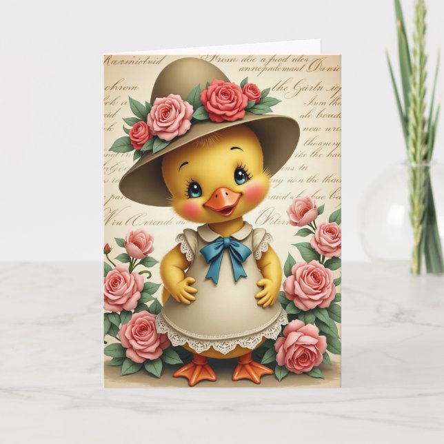 Tarjeta Sweet Bird And Roses Card (Anverso)