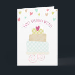 Tarjeta Sweet Birthday Wishes Greeting Card<br><div class="desc">Sweet Birthday Wishes Greeting Card</div>