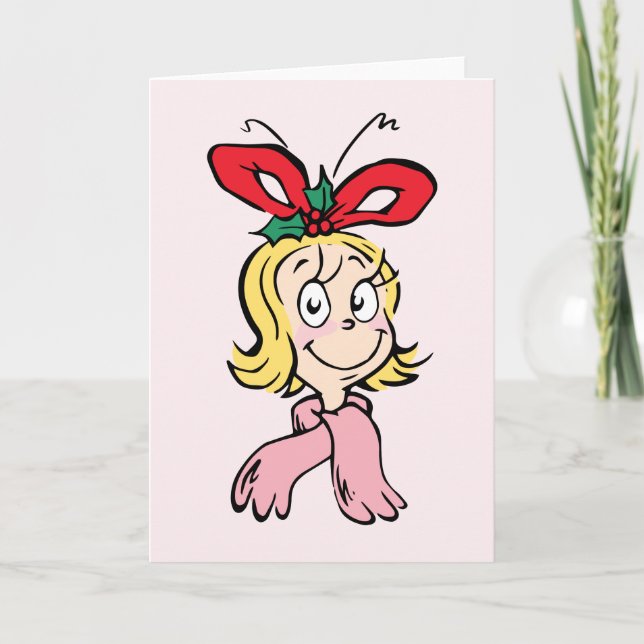 Tarjeta Sweet Cindy Lou Who Portrait (Anverso)
