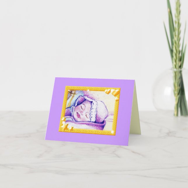 Tarjeta Sweet Dreams Baby Personalizable Notecard (Anverso)