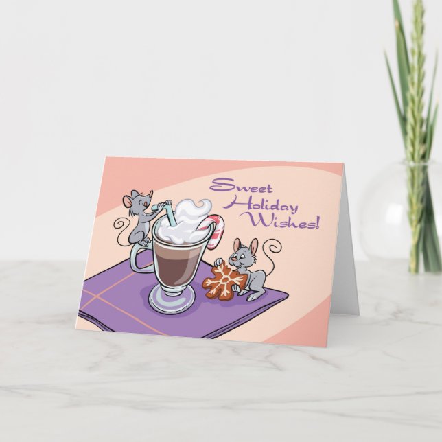 Tarjeta Sweet Holiday Wishes (Blank Inside) (Anverso)