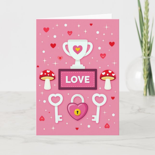 Tarjeta Sweet Love Key To My Heart Card (Anverso)